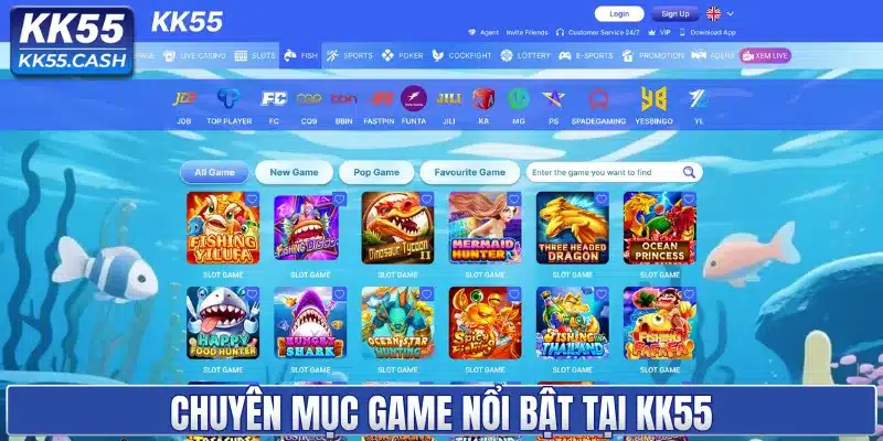 Chuyên mục game nổi bật tại KK55